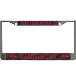 Wincraft Arkansas Razorback Carbon Back License Frame