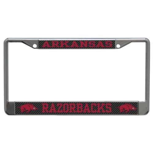 Arkansas Razorback Carbon Back License Frame