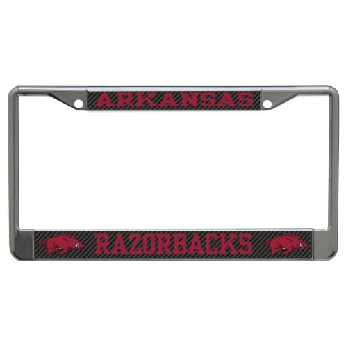 Wincraft Arkansas Razorback Carbon Back License Frame