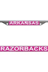 Arkansas Razorback Pink Sparkle License Frame