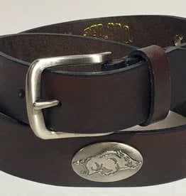 Zep-Pro Arkansas Dark Brown Leather Concho Belt