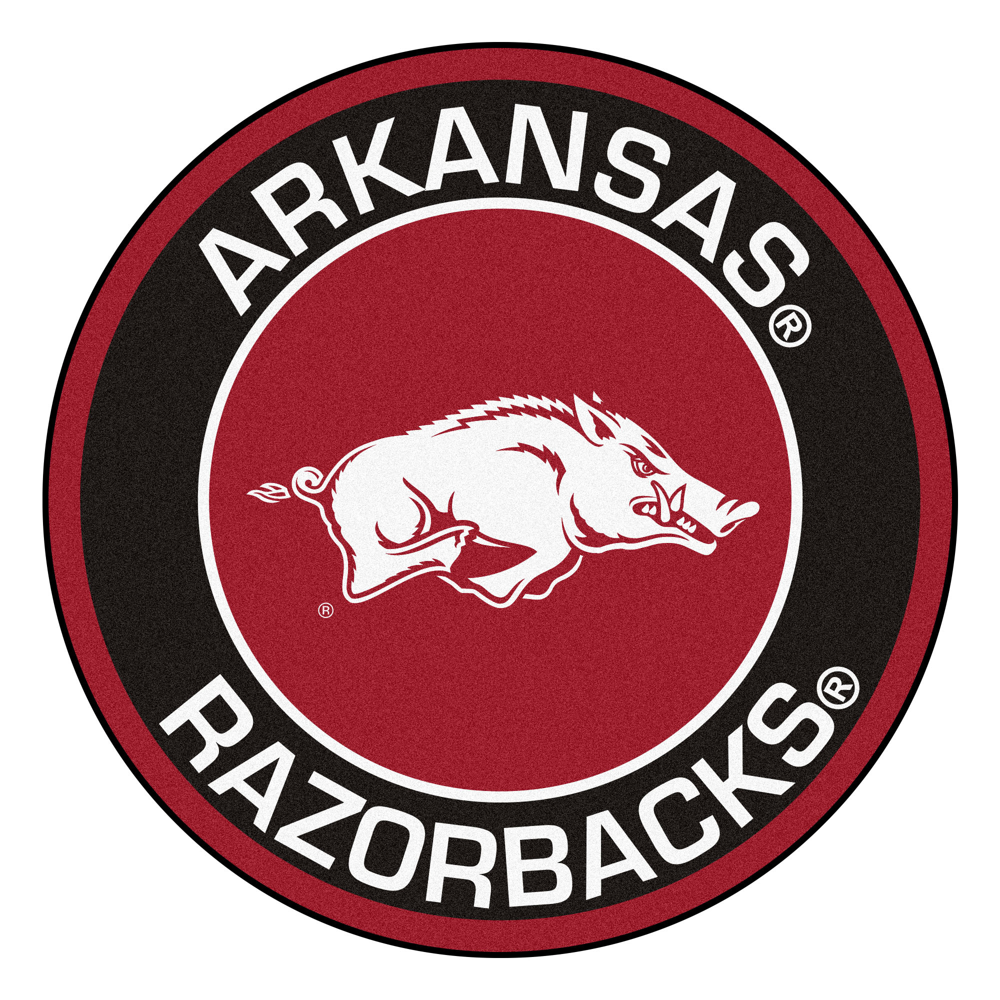 Fan Mats Arkansas Razorback Roundel Mat