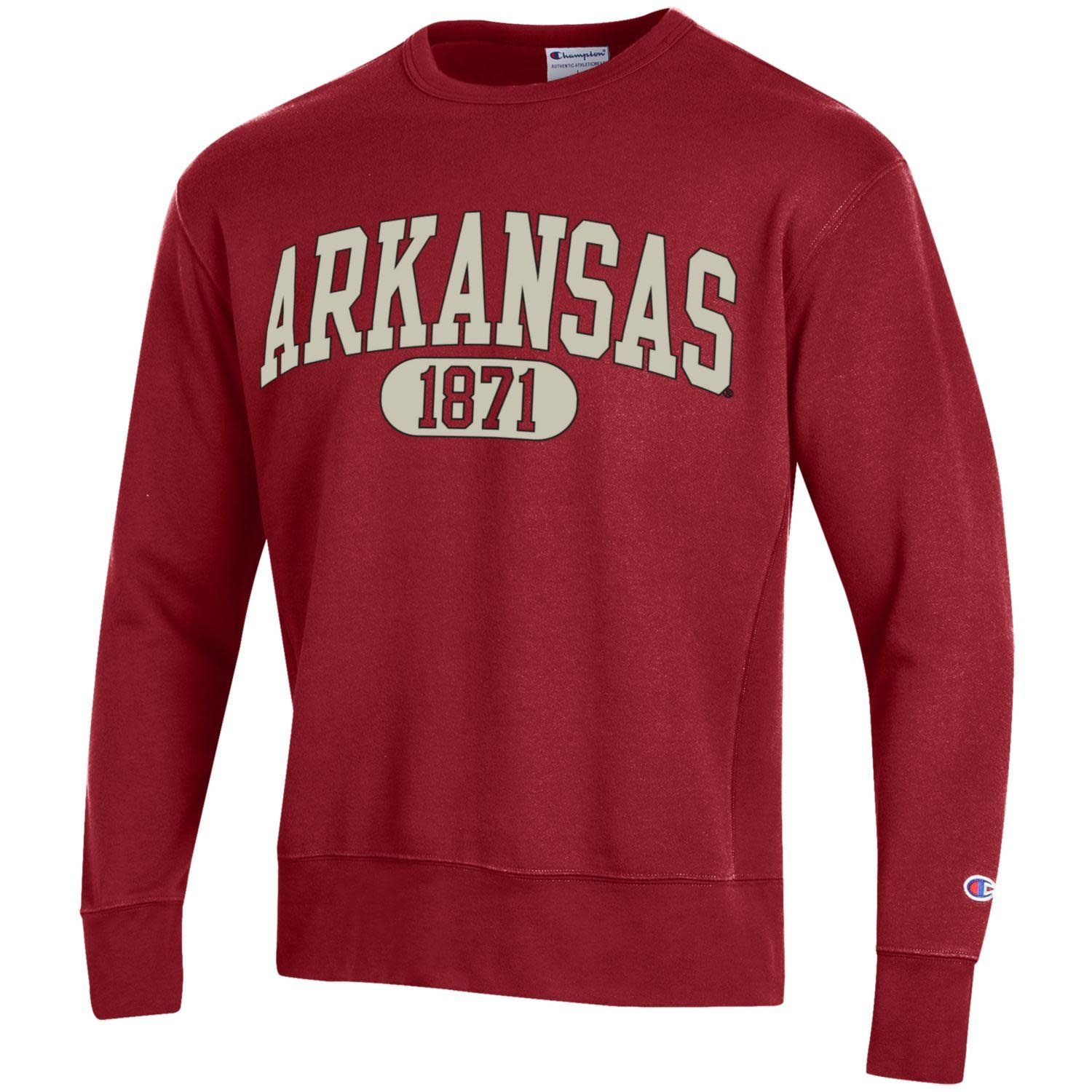 arkansas razorbacks crewneck sweatshirt