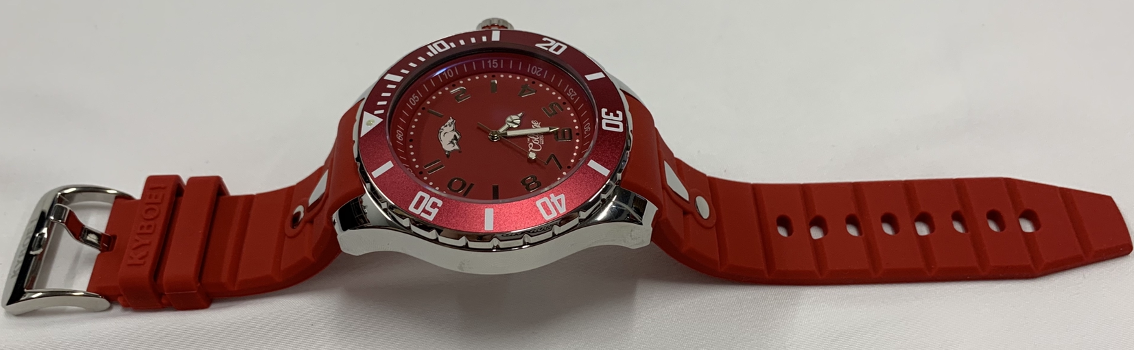 The College Watch Company Arkansas Razorback Men's 55MM Watch