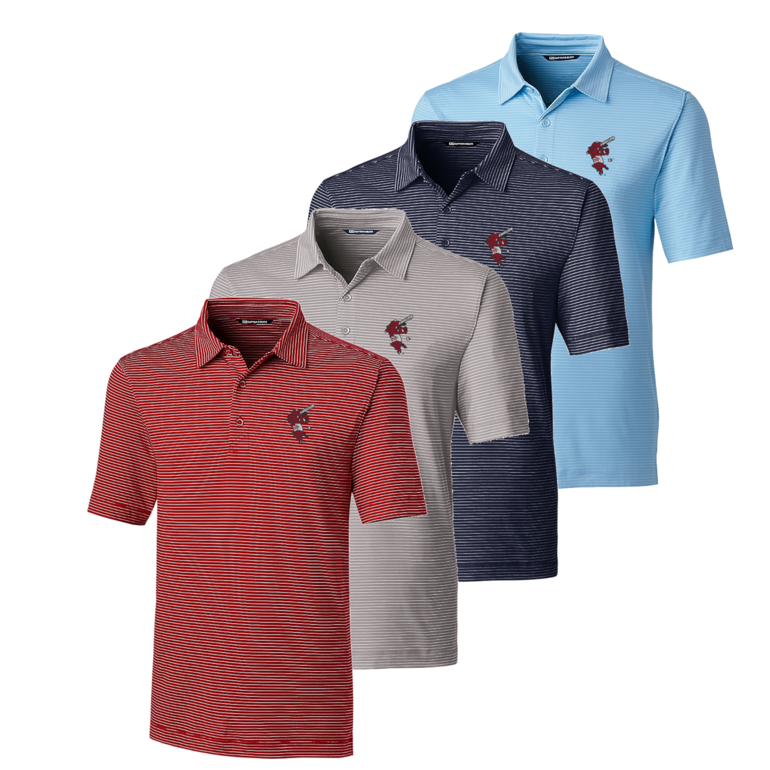 Lids Boston Red Sox Cutter & Buck Forge Pencil Stripe Stretch Polo