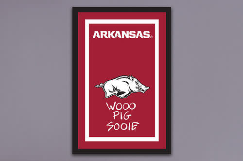 Magnolia Lane Razorback WOOO PIG SOOIE Garden Flag