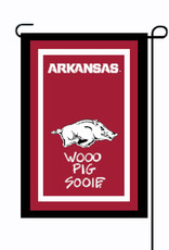 Magnolia Lane Razorback WOOO PIG SOOIE Garden Flag