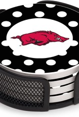 Thirstystone Razorback Polka Dot Coaster set In Mesh By Thirstystone