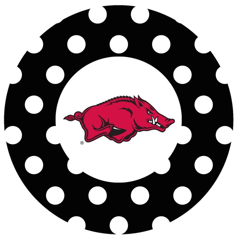 Thirstystone Razorback Polka Dot Coaster set In Mesh By Thirstystone