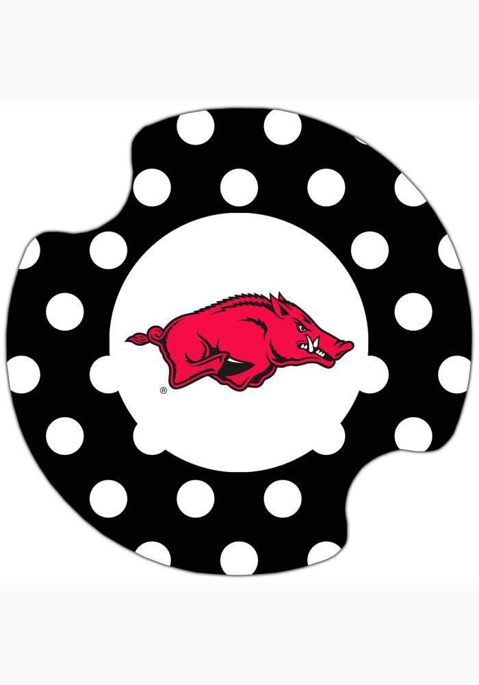 Thirstystone Razorback Polka Dot Car Coaster set of 2 by Thirstystone