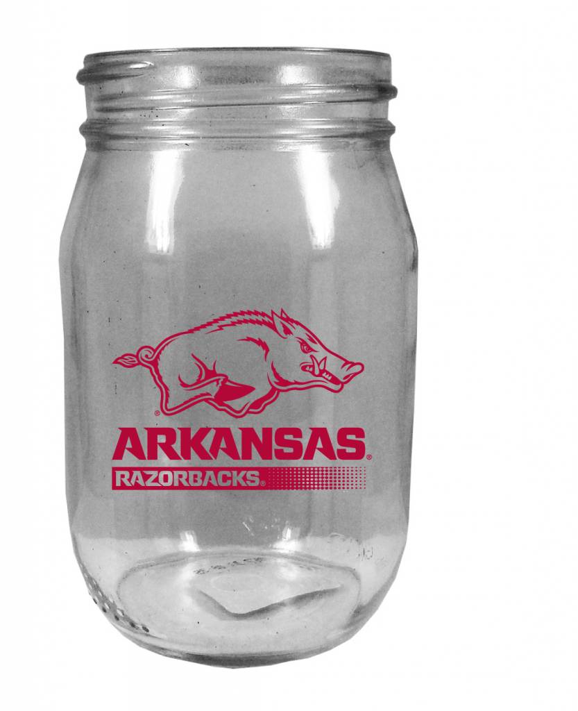 Arkansas Razorback 16oz Good Ole Country Mason Jar Glass The Stadium Shoppe On Razorback