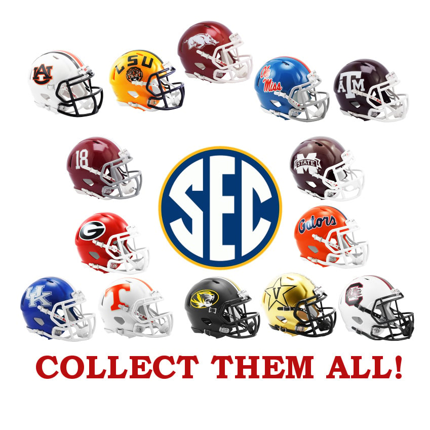 sec football helmets