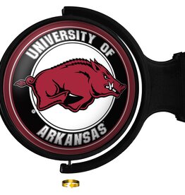 The Fan-Brand Razorback Original No Sport Round Rotating Lighted Wall Sign