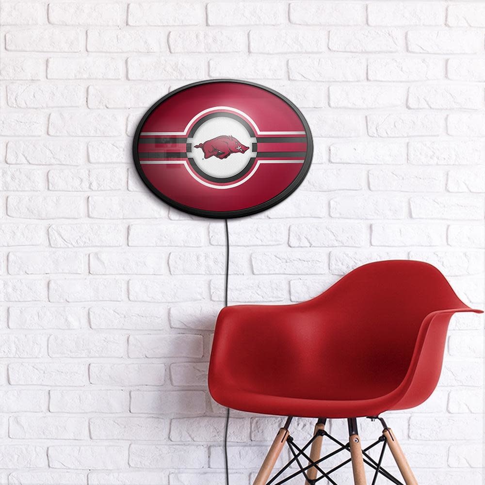 The Fan-Brand Razorback Oval Slim line Lighted Wall Sign DS