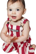 Game Bibs Arkansas Razorback Infant-Toddler Candy Stripe Bib Overalls