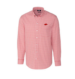 Cutter & Buck Men's Easy Care Stretch Gingham Long Sleeve