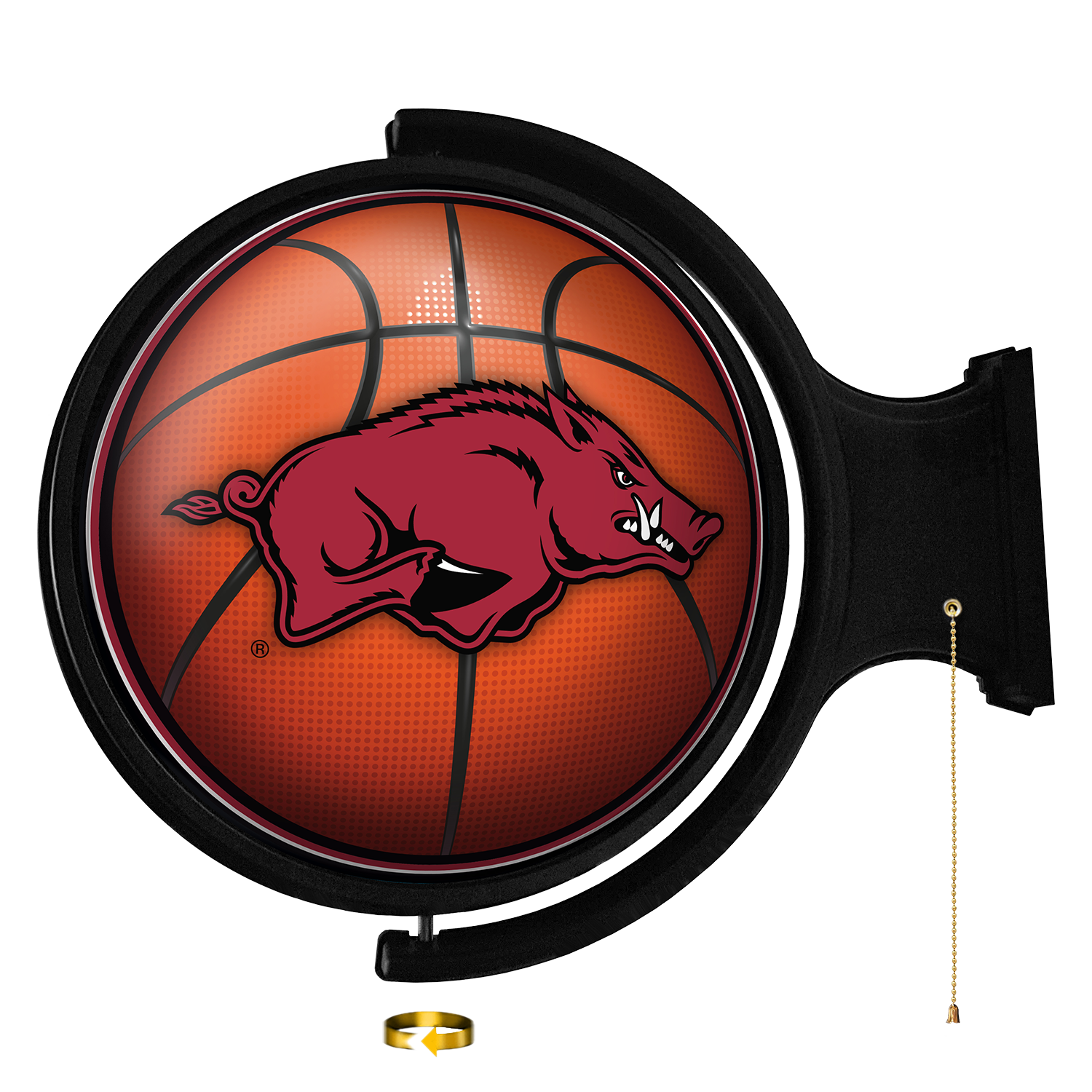The Fan-Brand Basketball Rotating Lighted Wall Sign