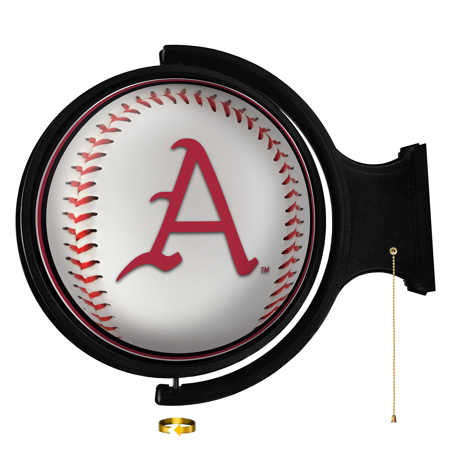 The Fan-Brand Baseball Rotating Lighted Wall Sign