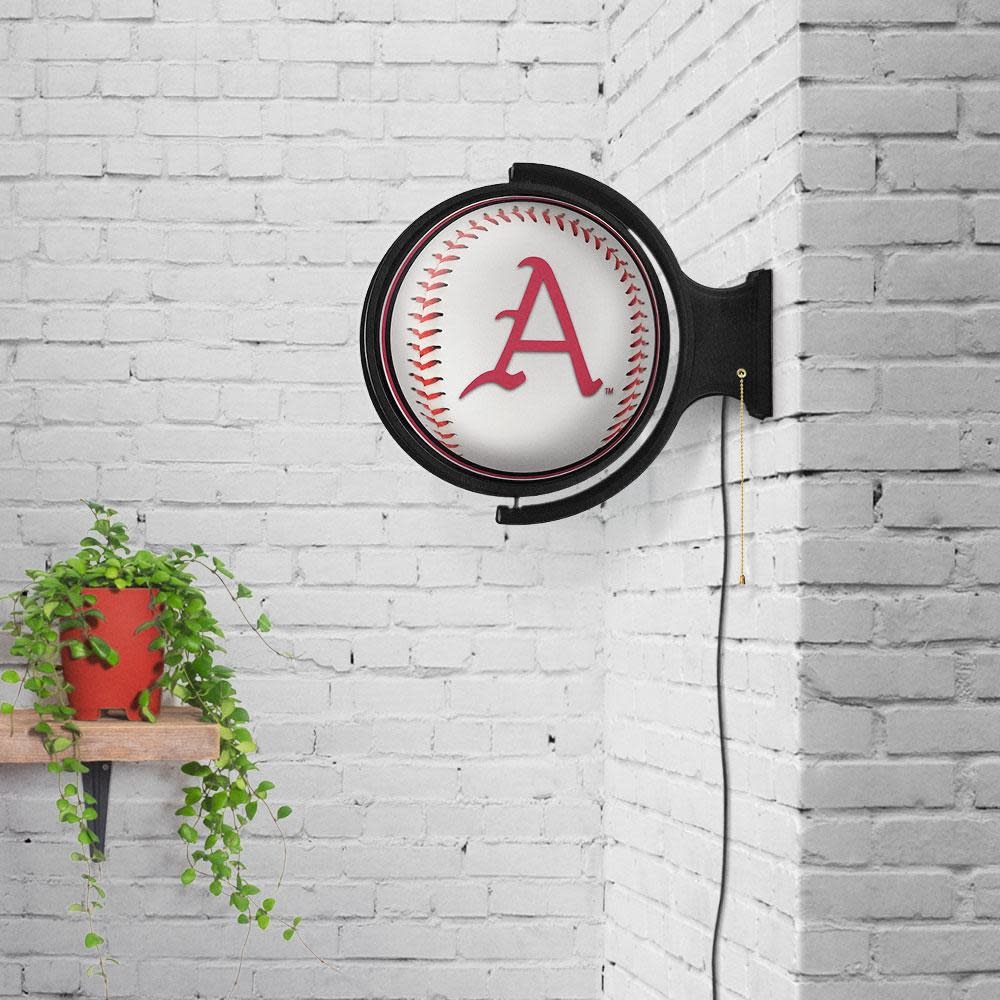 The Fan-Brand Baseball Rotating Lighted Wall Sign