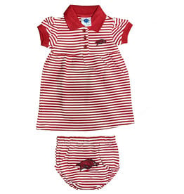 Creative Knitwear Razorback Striped Infant Gameday Dress (2 PC)