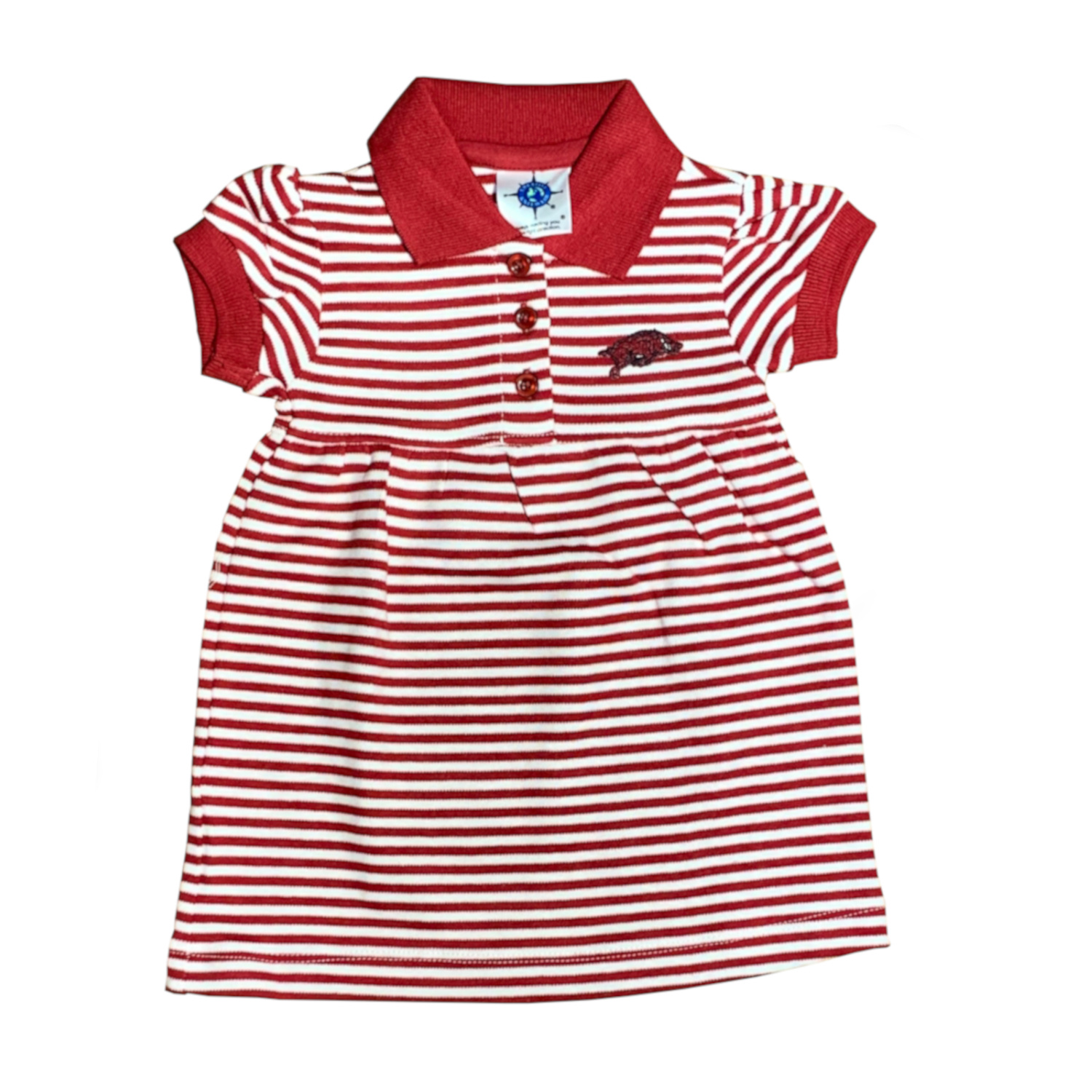 Creative Knitwear Striped Infant Gameday Dress (2 PC)