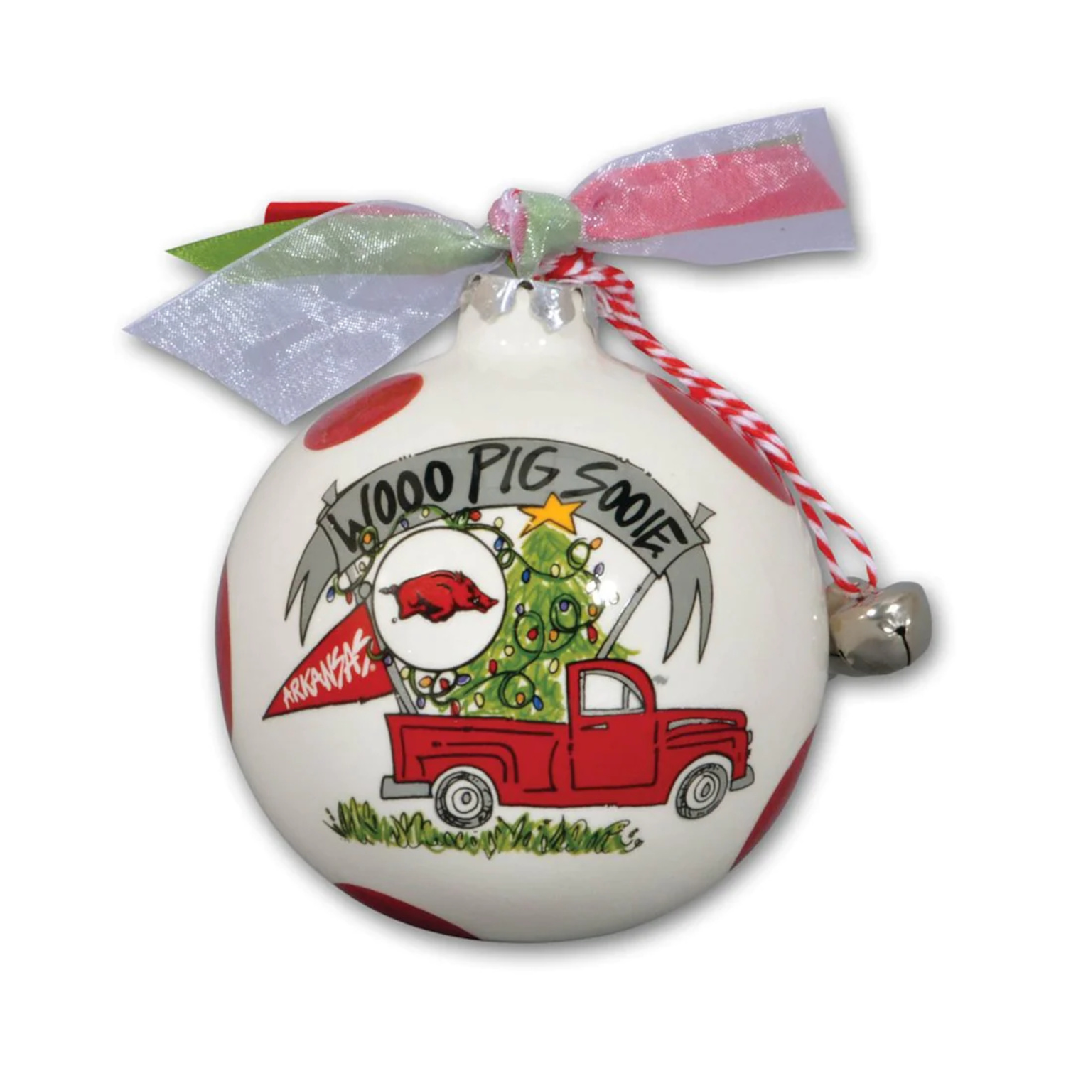 Magnolia Lane Razorback Truck Ornament