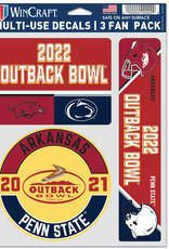 Wincraft 2022 Outback Bowl Dueling Helmet Multi Use Decal