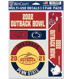 Wincraft 2022 Outback Bowl Dueling Helmet Multi Use Decal