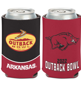 Wincraft 2022 Razorback Outback Bowl 12oz Can Cooler