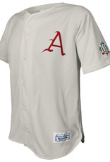 Retro Brands ARKANSAS  BASEBALL 100 YEARS button Down Jersey