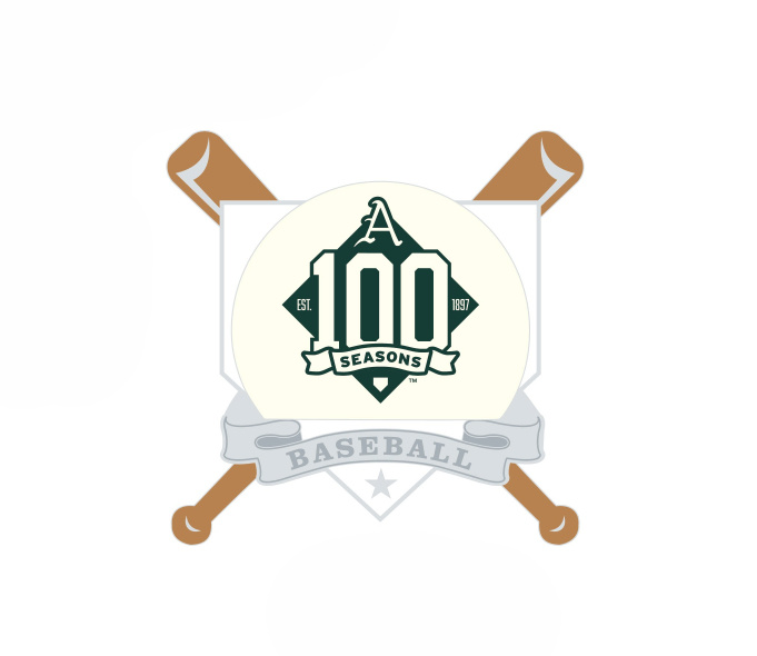 Wincraft 100 Seasons Baseball Crossed Bats Collector Pin