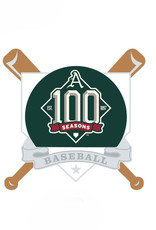 Wincraft 100 Seasons Baseball Crossed Bats Collector Pin