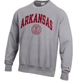 Champion University of Arkansas Reverse Weave School Seal Crew