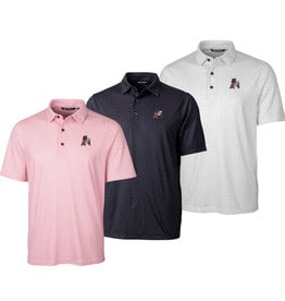 Cutter & Buck Razorback Vault Pike Double Dot Print Stretch Mens Polo By  Cutter & Buck