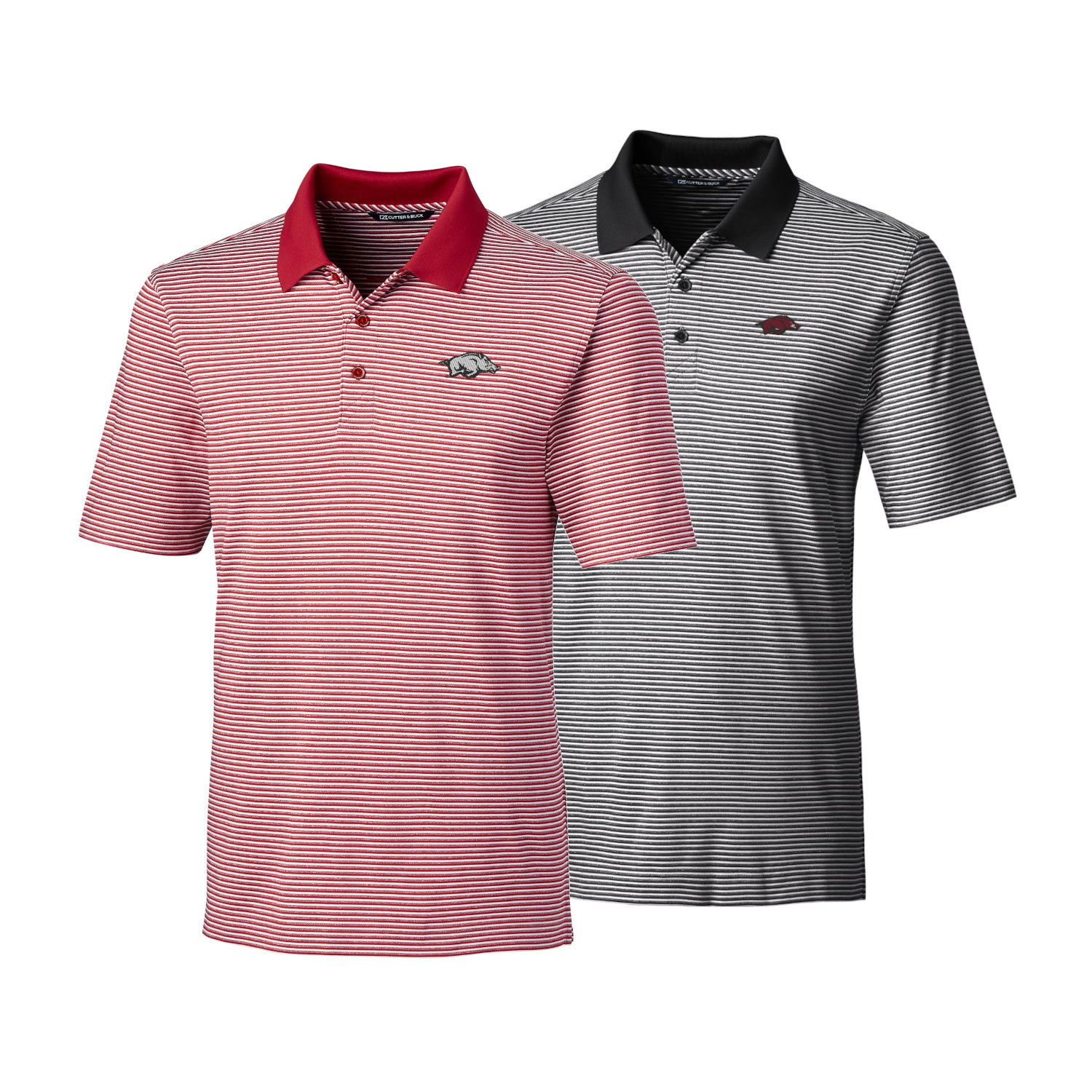 Cutter & Buck Razorback Forge Tonal Stripe Polo By Cutter & Buck