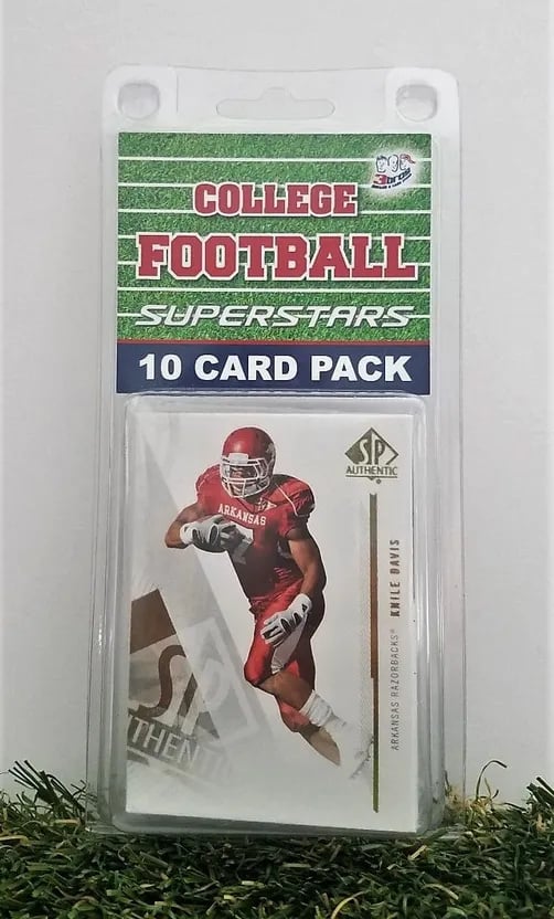 Various Razorback Superstars  Trading Card 10 Pack