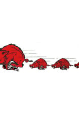 Lloyd Sales VINTAGE Running Hog Decal 1 Razorback followed by 3