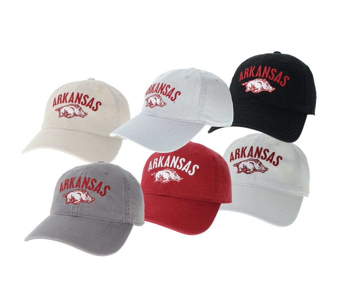 L2-League / Legacy Arkansas Razorback Arched Basic Twill Hat