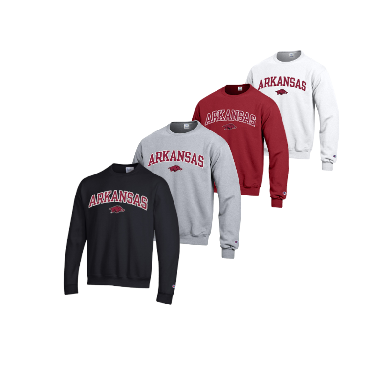 Champion Razorback Powerblend Crew Sweatshirt