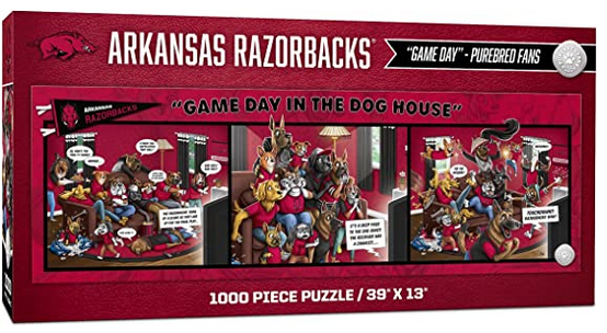 YouTheFan Puzzle 1000 Pezzi NCAA Virginia Cavaliers - Game Day In The Dog House, 33x99cm