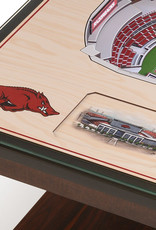 25-Layer Razorback Stadium View Lighted 3D End Table