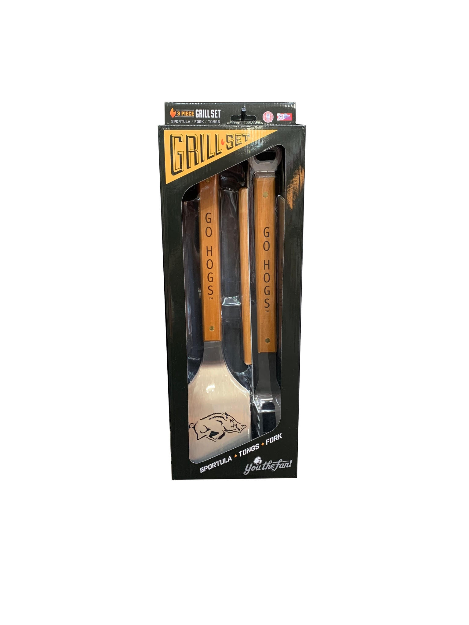 Arkansas Razorbacks Classic Series 3-Piece BBQ Set