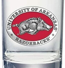 Razorback 14 OZ Double Old Fashion Color Pewter