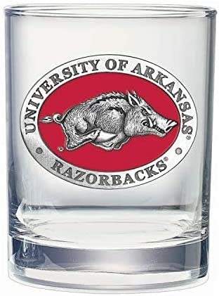 Heritage Pewter Razorback 14 OZ Double Old Fashion Color Pewter