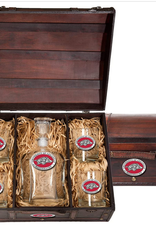 Razorback Capital Decanter & 4 DOF Glass Chest Set Color Medallion