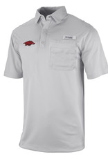 Columbia Arkansas Razorback Fishing Polo PFG By Columbia