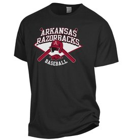 Gear For Sports Razorback Baseball Crossed Bat & Helmet Tee