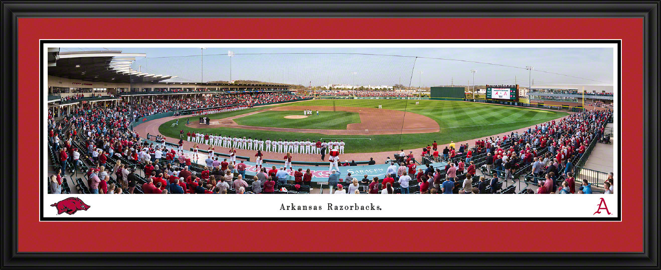 Blakeway Panorama Razorback Baseball Baum Walker Panorama Print