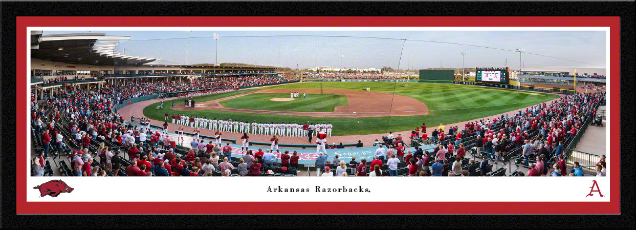 Blakeway Panorama Razorback Baseball Baum Walker Panorama Print