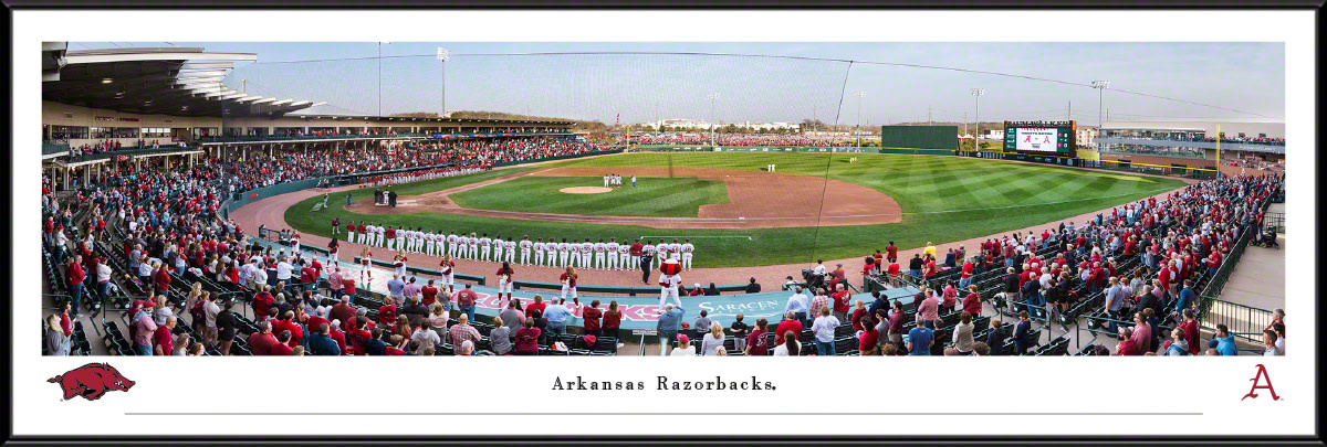 Blakeway Panorama Razorback Baseball Baum Walker Panorama Print
